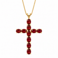 Load image into Gallery viewer, Hermèes Fire Cross Necklace